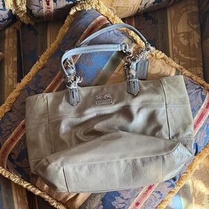 Coach Est. 1941 Vintage Gray Leather Tote